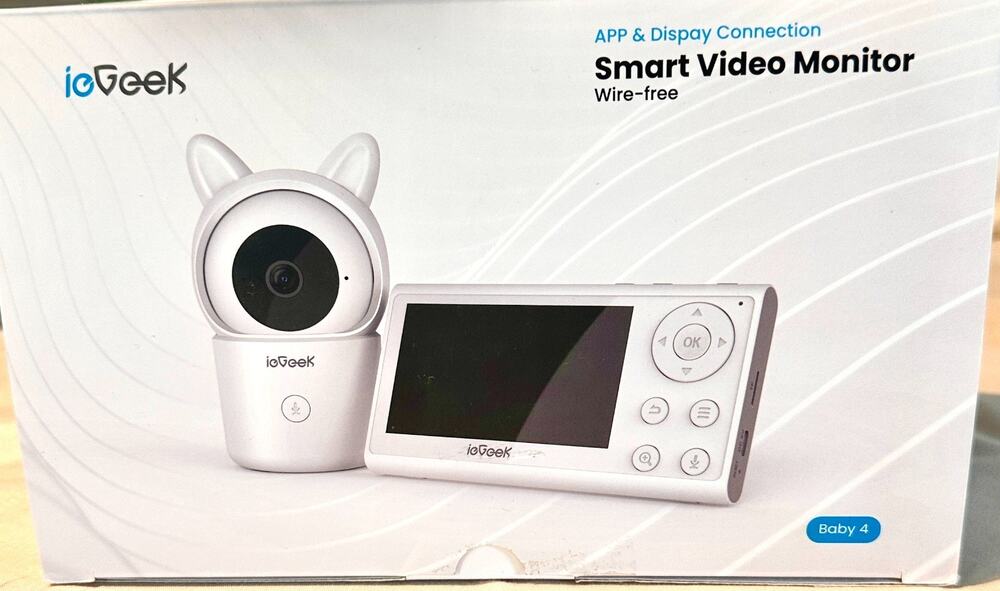 IeGeek Smart Video Monitor Model Baby 4 with New, Open Box, Wi Fi, 4.3" screen